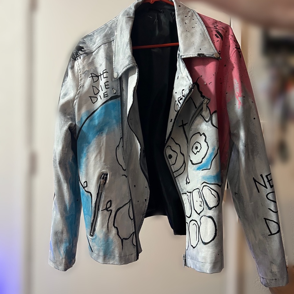 Lil peep jacket never say die